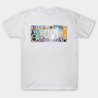 North Carolina License Plates T-Shirt